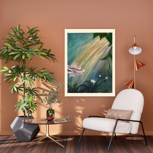 Acrylmalerei Erblühe