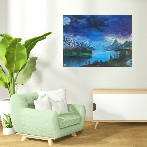 Acrylmalerei Geniesse den Moment