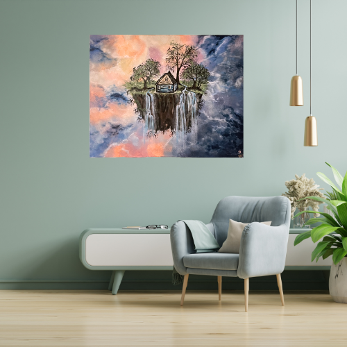 Acrylmalerei Living in Heaven