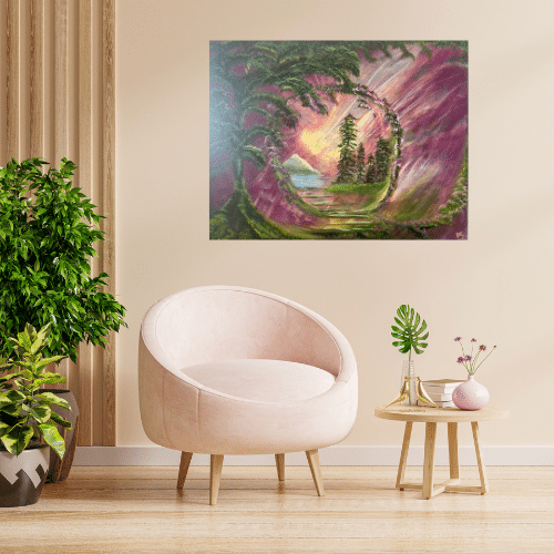 Acrylmalerei Träume leben