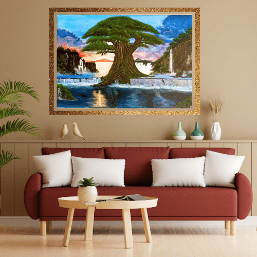 Acrylmalerei Verankerung