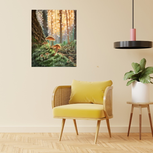 Acrylmalerei - Pilzwald